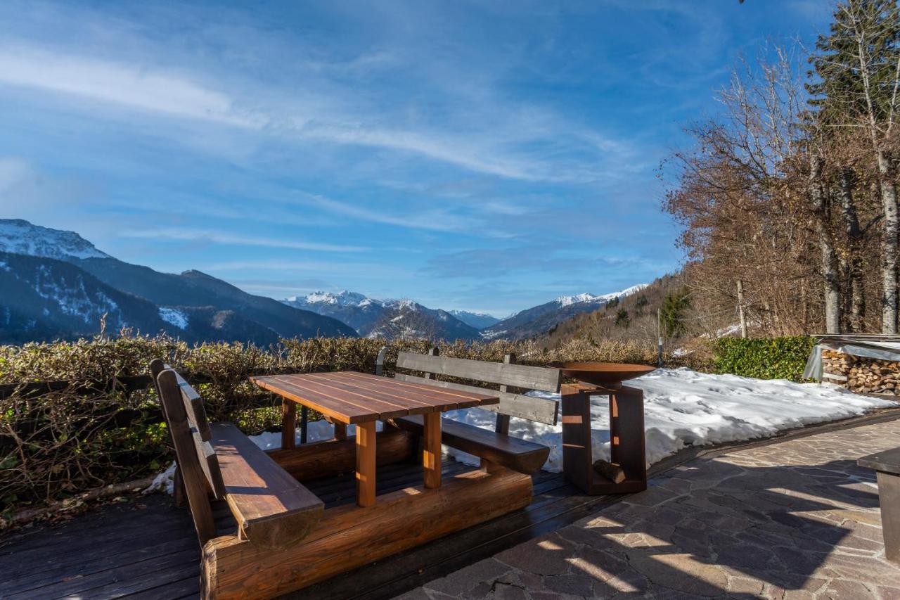 Panoramic House Carnia - Mountain View Apt With Parking And Terraces Villa Ligosullo Buitenkant foto