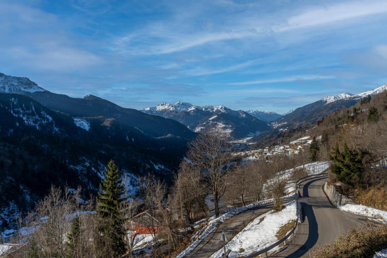 Panoramic House Carnia - Mountain View Apt With Parking And Terraces Villa Ligosullo Buitenkant foto